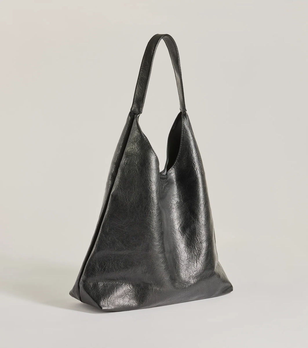 Iconic Moment Faux Leather Slouchy Shoulder Bag & Windsor