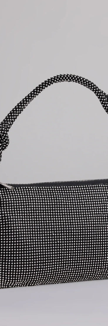 Glow Up Tonight Rhinestone Shoulder Bag