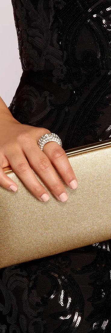 Magical Moments Glitter Ring Clasp Clutch