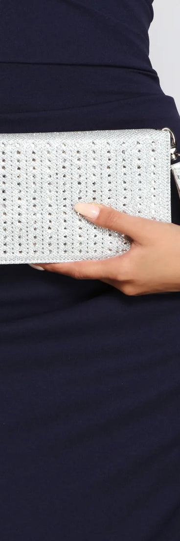 Rhinestone Luxe Clutch