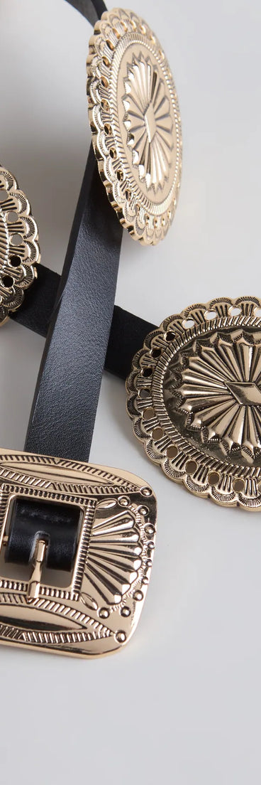 Western Icon Concho Belt
