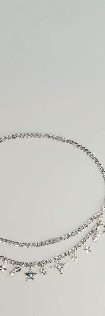 Playful Vibe Western Charm Chain Belt