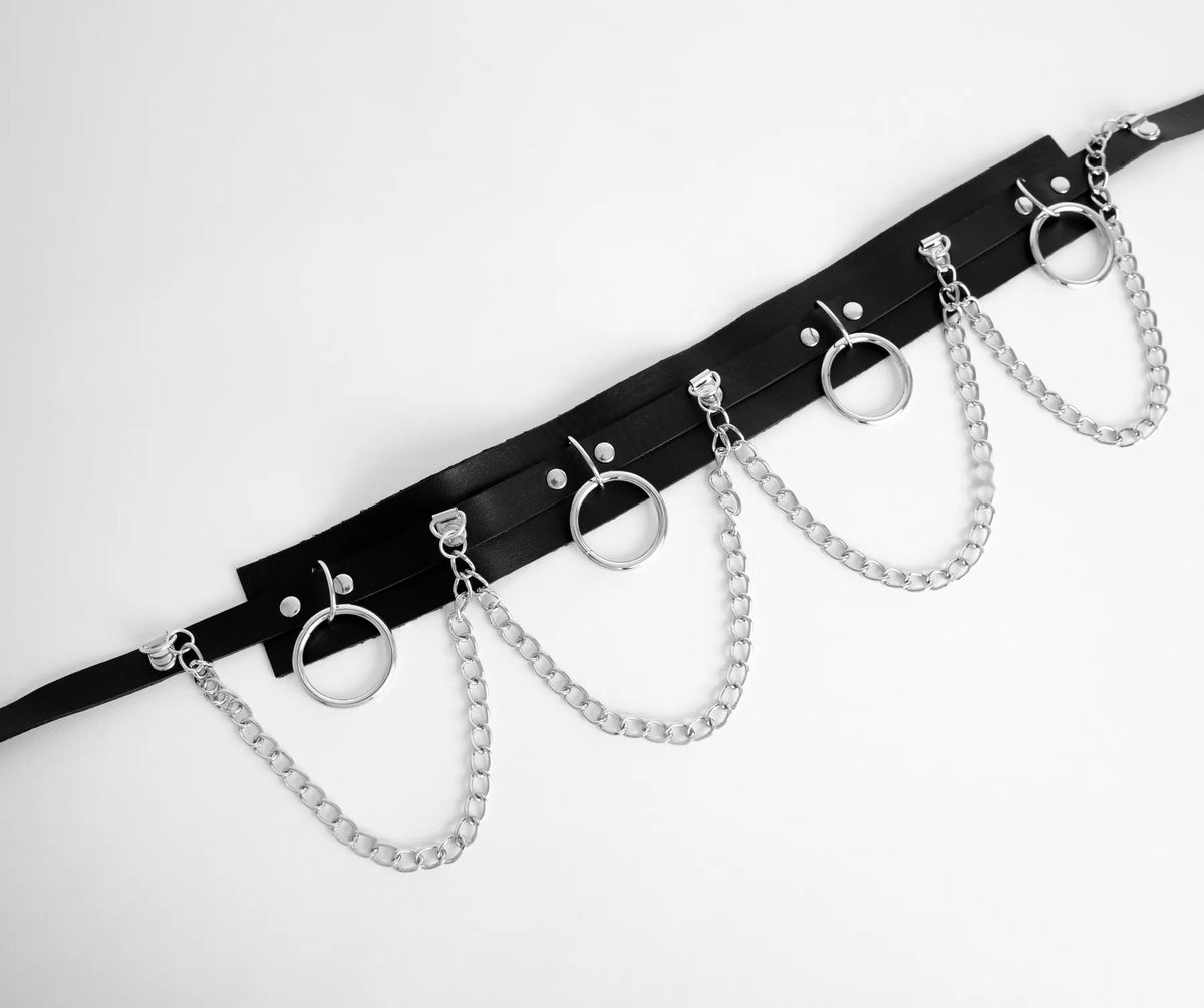 She's Got Edge Faux Leather Chain Belt | Windsor