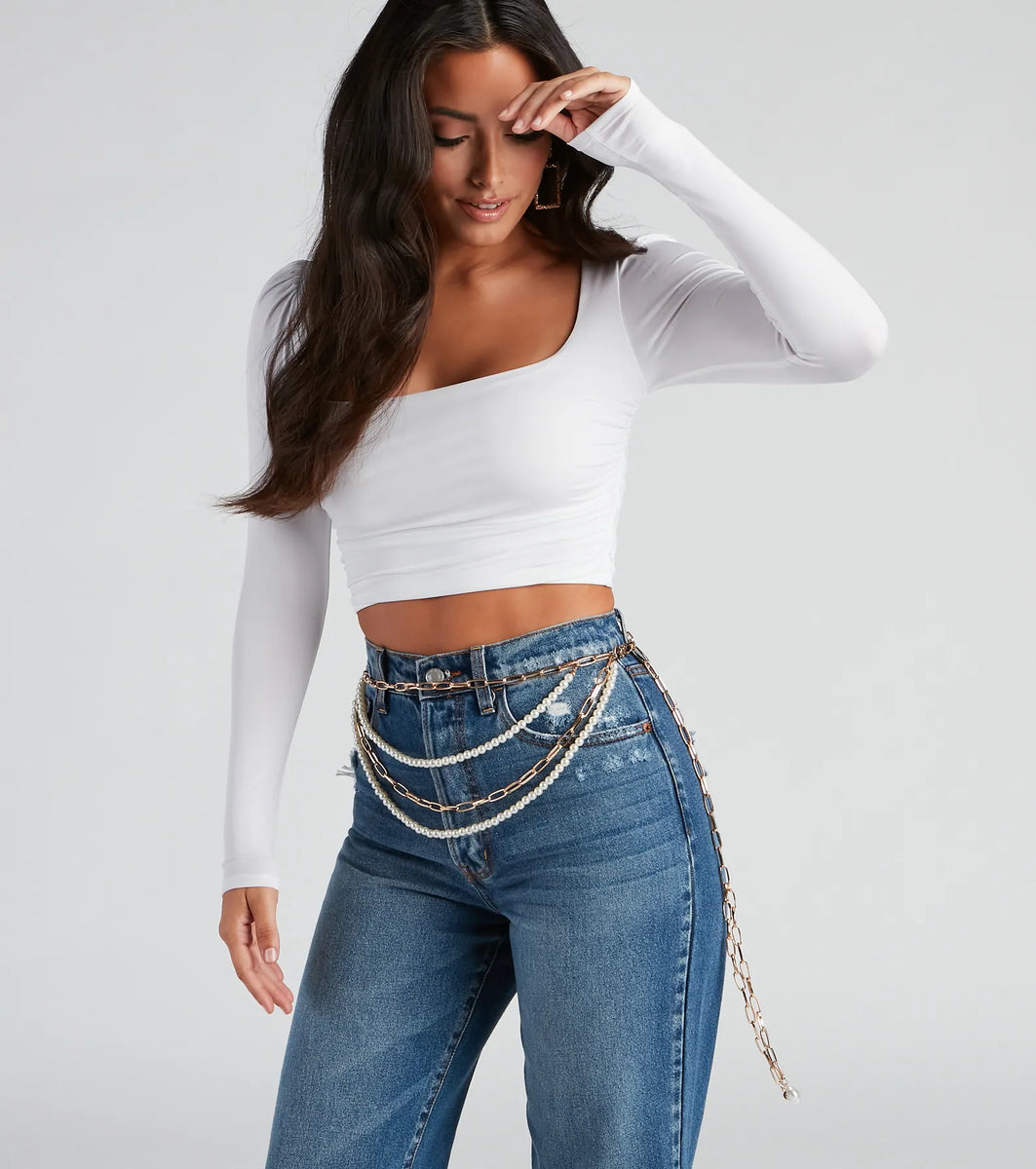Strand Of Pearls Paper Clip Belt | Windsor