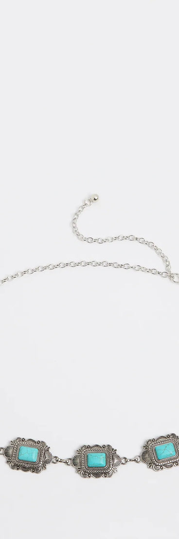 Get inspired with the Western Winds Stone Concho Chain Belt, a feed-worthy silver piece that’s part of Windsor's updated and curated women’s clothing edit packed with must-have fall outfit ideas.