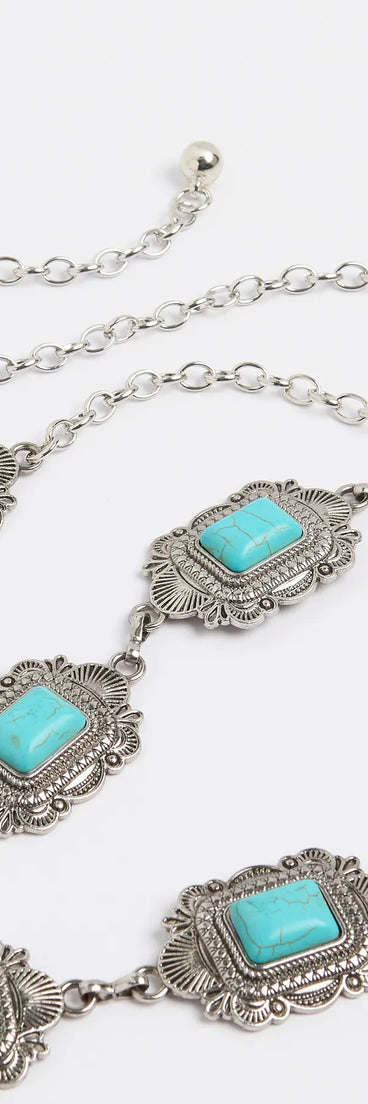 Get inspired with the Western Winds Stone Concho Chain Belt, a feed-worthy silver piece that’s part of Windsor's updated and curated women’s clothing edit packed with must-have fall outfit ideas.