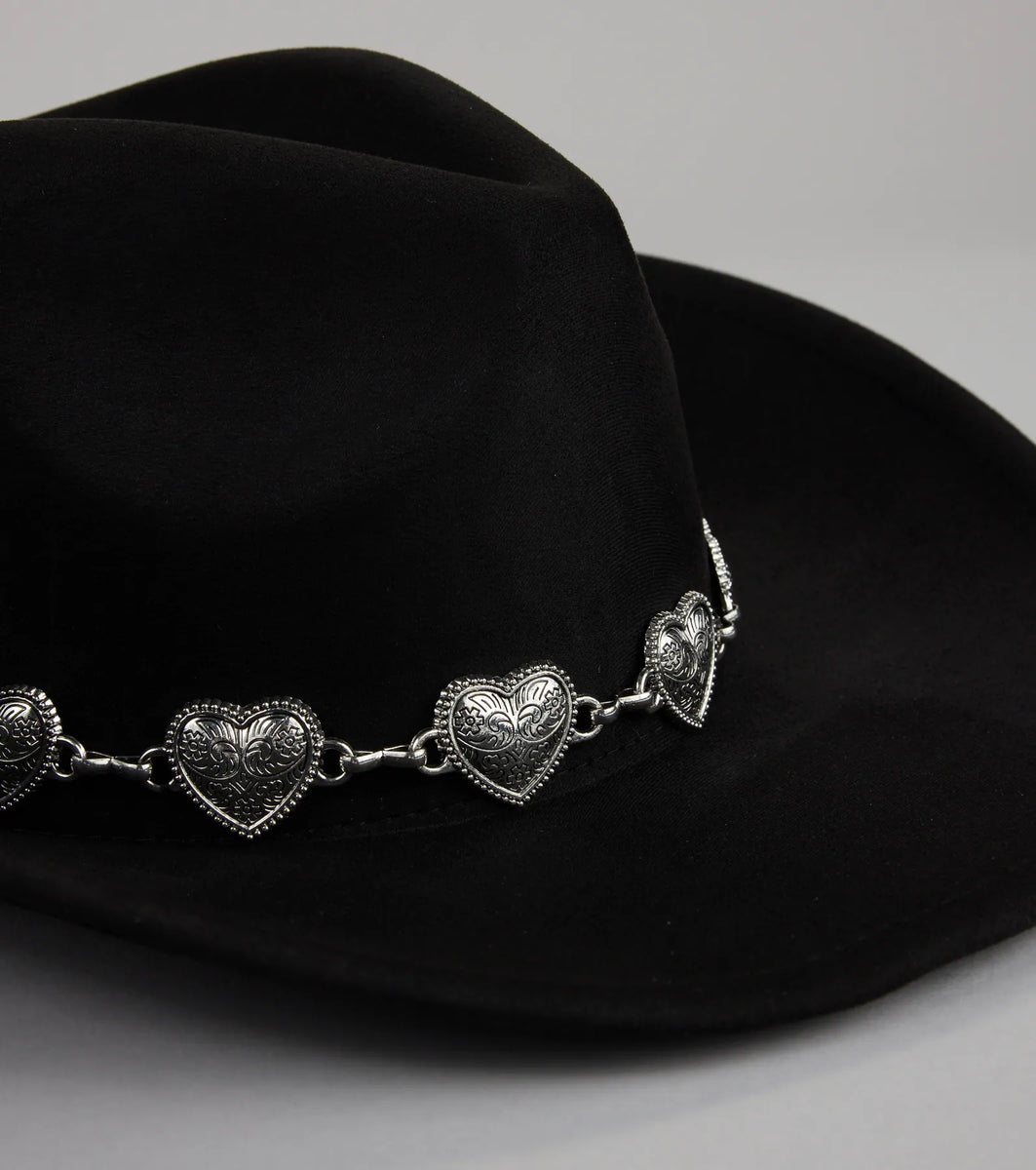Cowgirl Crush Heart Chain Cowboy Hat | Windsor