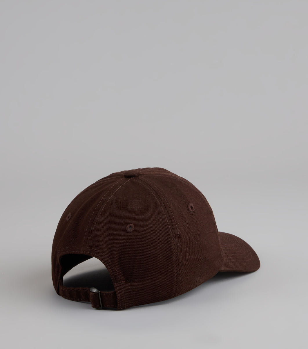 帽子 N!ce cap (BROWN) TONE ON TONE WAPPEN BALL CAP-BROWN - EMIS