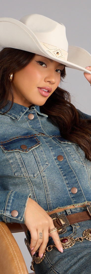 Western Adventure Faux Suede Cowboy Hat