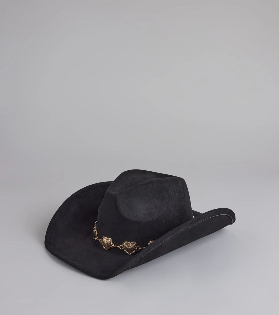 Western Babe Heart Concho Trim Cowboy Hat | Windsor display picture 3