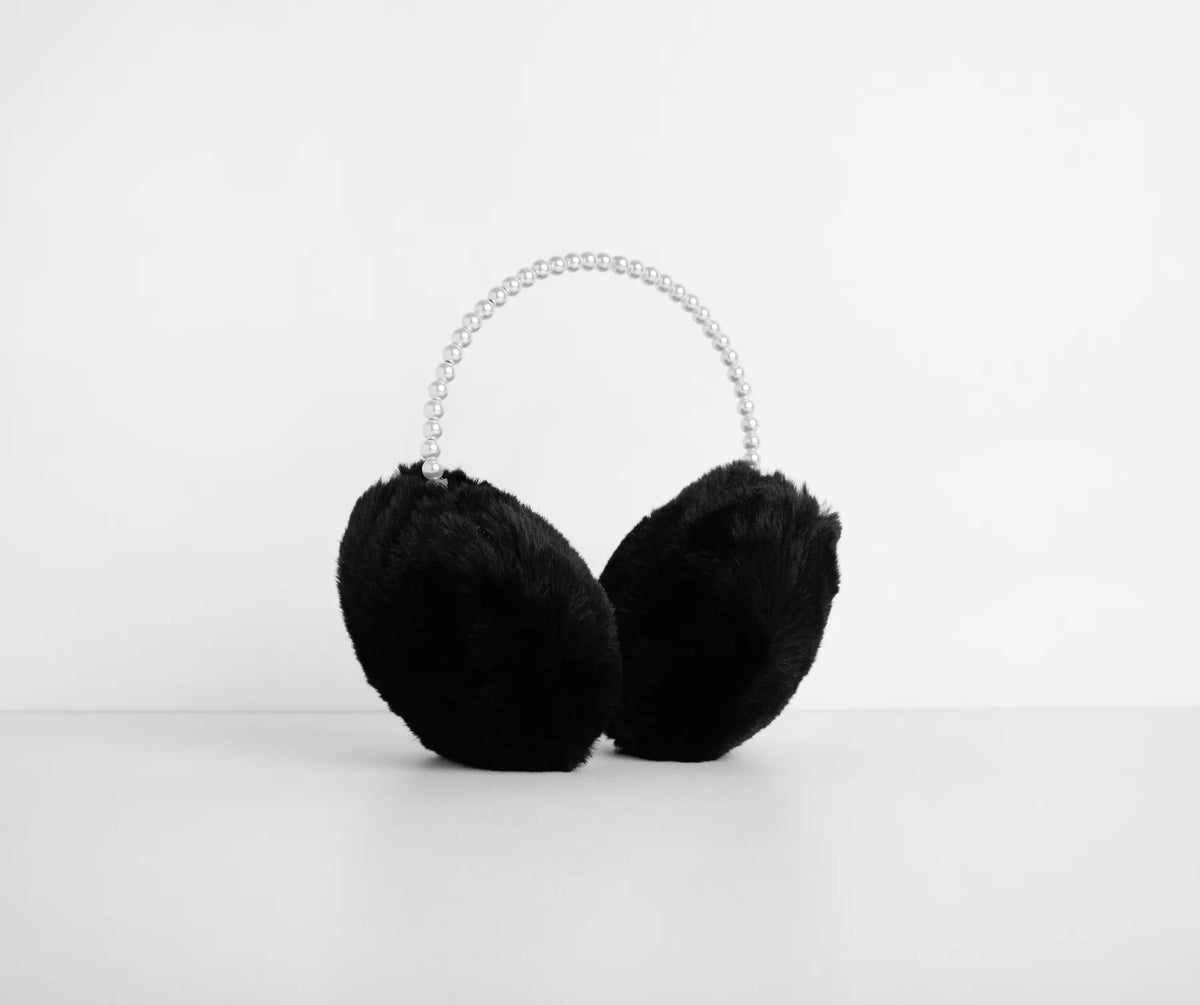 Pearl On Pearl Faux Fur Earmuffs | Windsor
