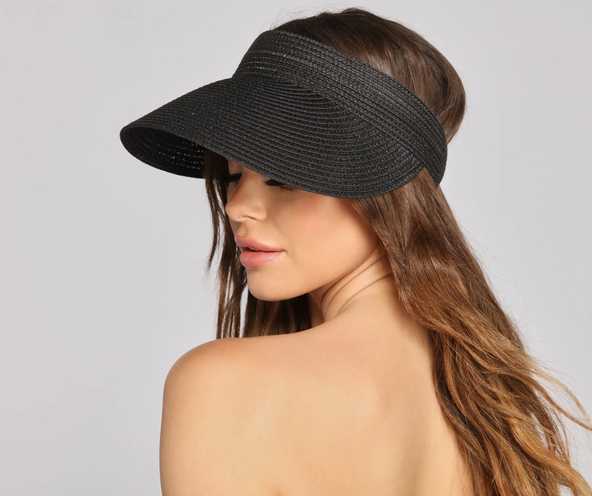 Sunny Days Ahead Straw Visor | Windsor