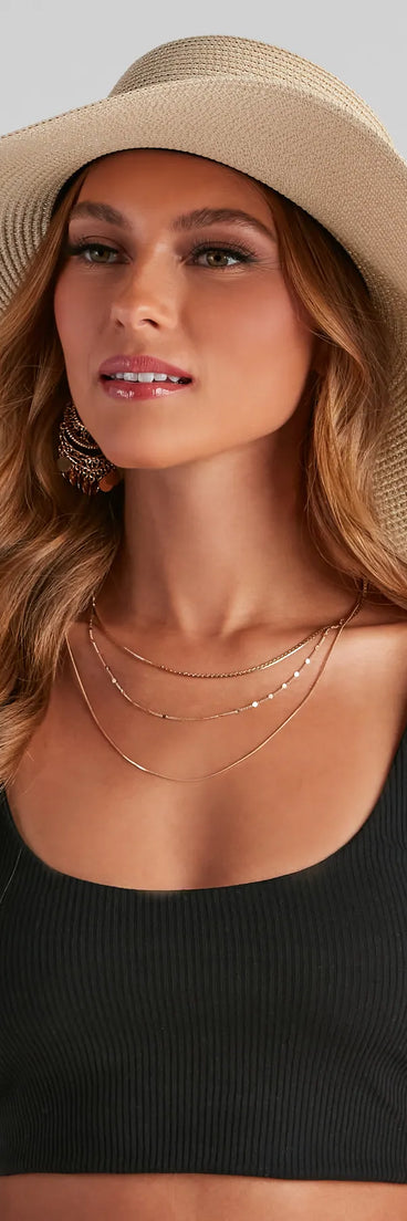 Playful Cutie Straw Floppy Hat