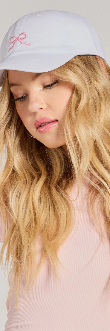 Cutest Quality Pink Bow Baseball Cap