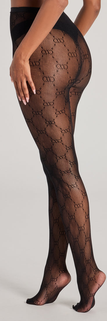 This piece brings trend-right energy to the Luxe Lines Sheer Pattern Fishnet Tights, perfect for fall outfits that stand out.