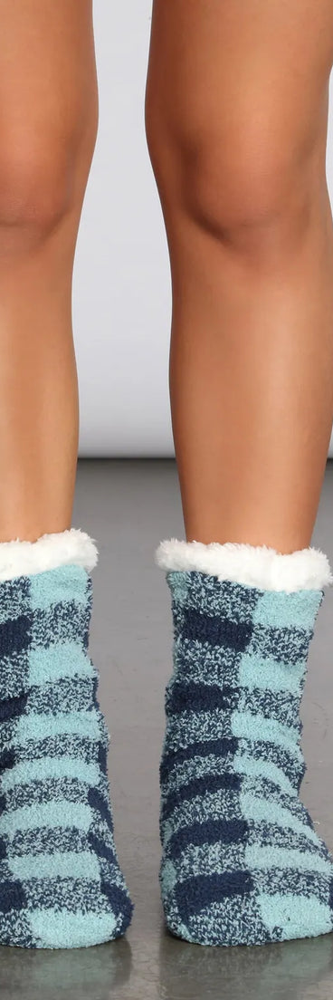 Toasty Toes Non-Slip Fuzzy Socks