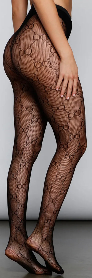 Luxe Look Printed Tights