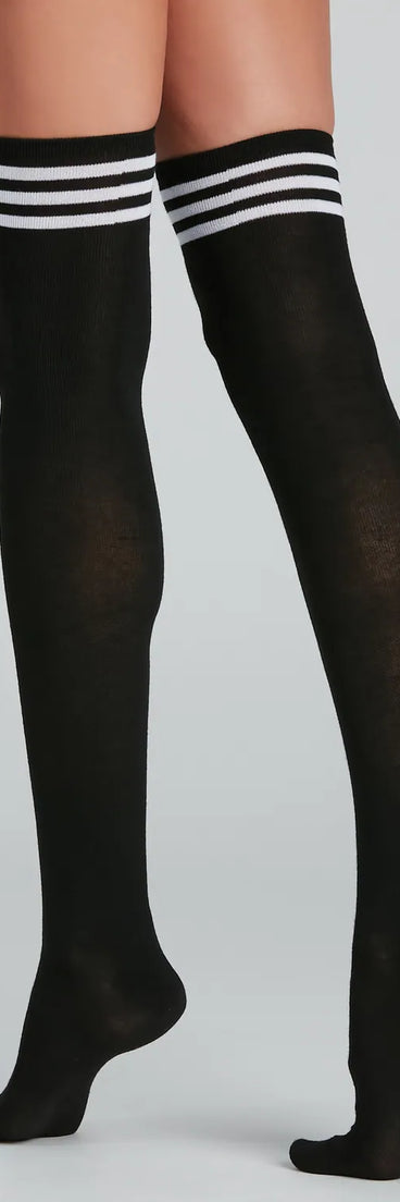 Sporty Babe Over-The-Knee Socks