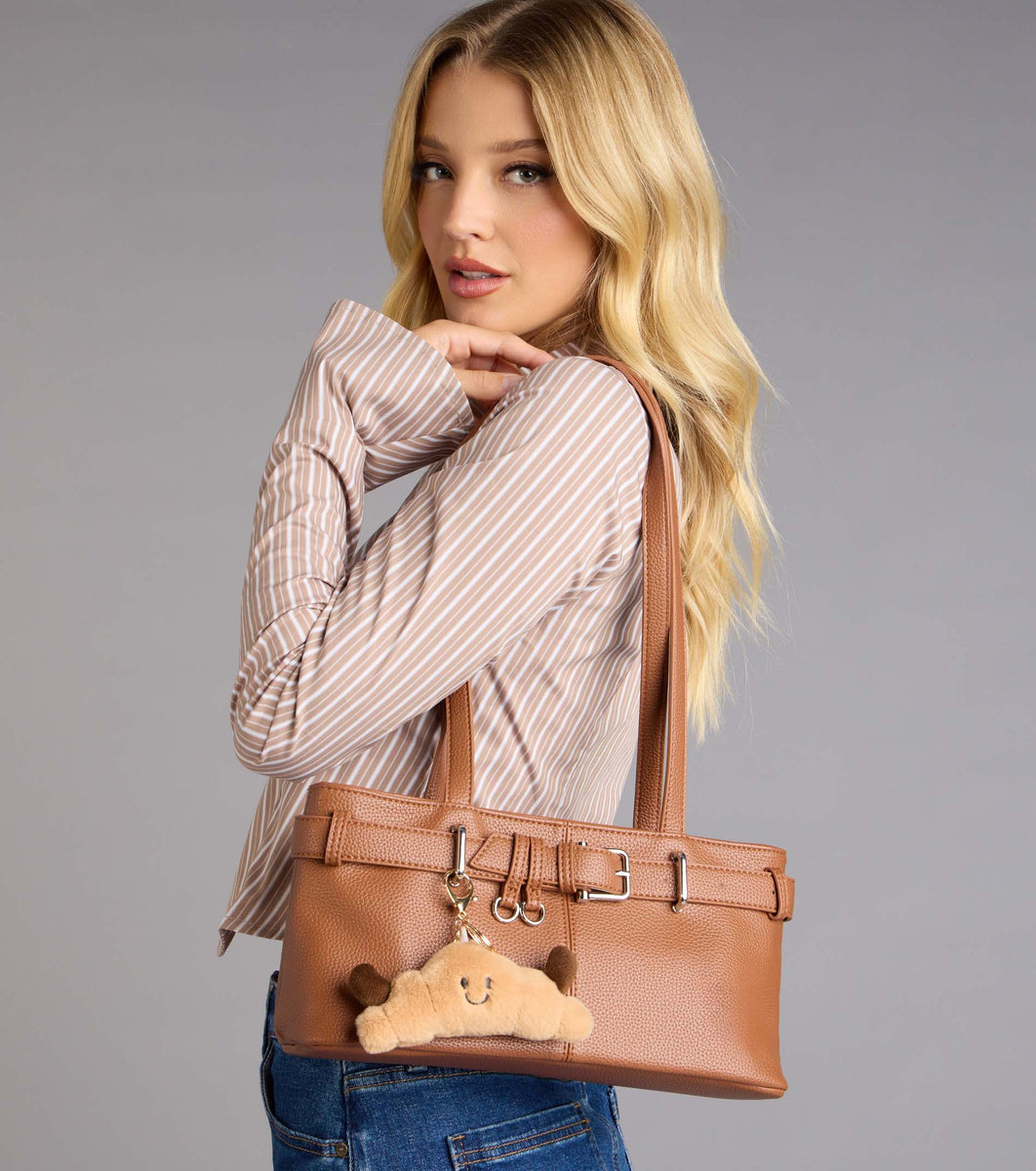 Bonjour Cutie Plush Croissant Bag Keychain | Windsor