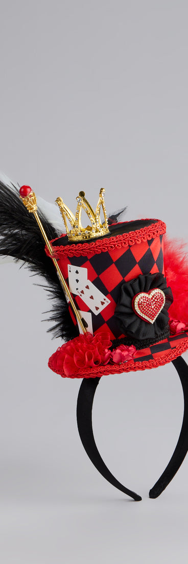 Queen Of Hearts Hat Crown Headband