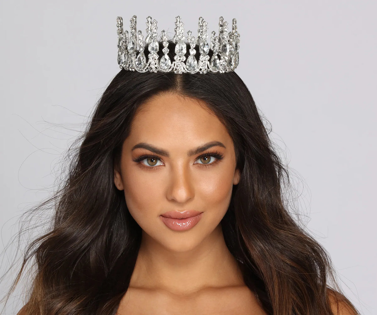 All Hail The Queen Rhinestone Crown | Windsor