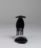 Turn heads in the Royal Treatment Rhinestone Block Heels, black heels showcasing a fresh trend or stylish detail made to elevate your full Windsor fit.