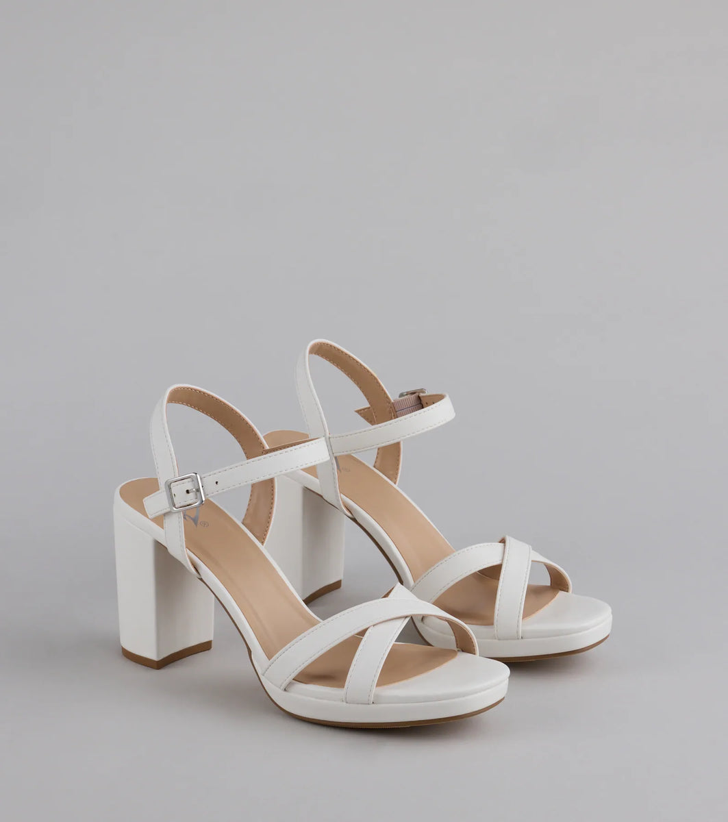 TRUEFITT&HILL 2点 Simplistic Perfection Platform Block Heels | Windsor