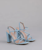 Flirt Mode Activated Strappy Block Heels