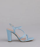Flirt Mode Activated Strappy Block Heels