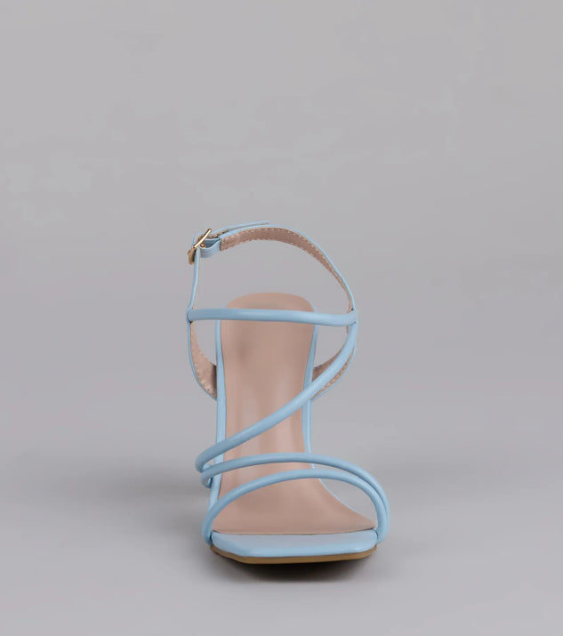 Flirt Mode Activated Strappy Block Heels