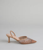 She Came to Sparkle Slingback Heels