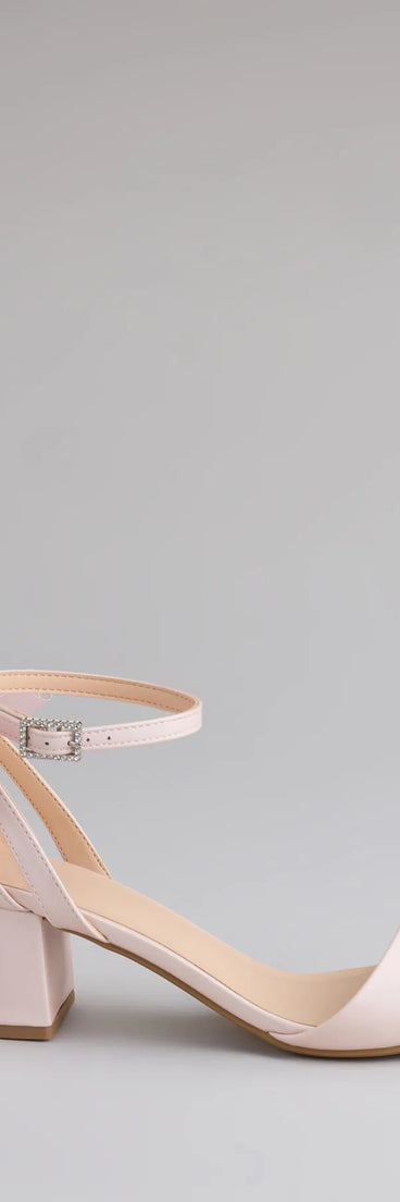 Elevate warm-weather looks with So Pretty Chiffon Bow Satin Block Heels in pink, a pair of trendy sandals bringing chic, modern flair to every step.