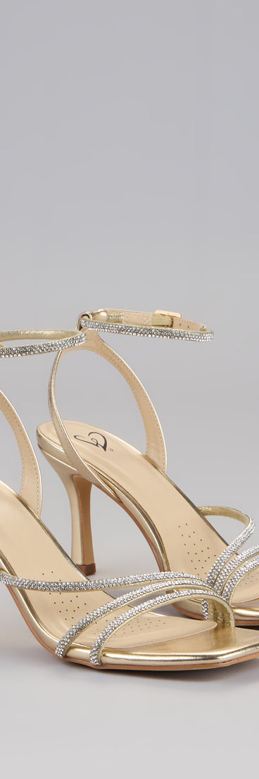 So Icy Rhinestone Kitten Stiletto Heels