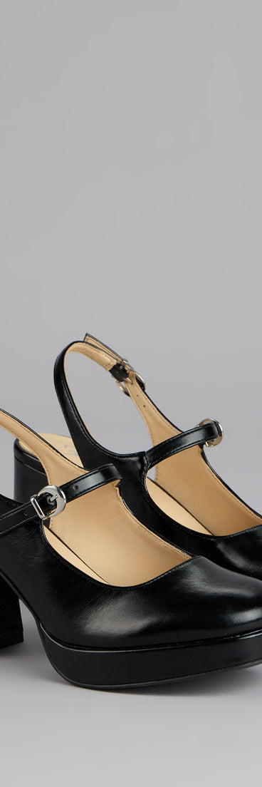 This piece brings trend-right energy to the Retro Revival Faux Leather Mary Janes, perfect for fall outfits that stand out.