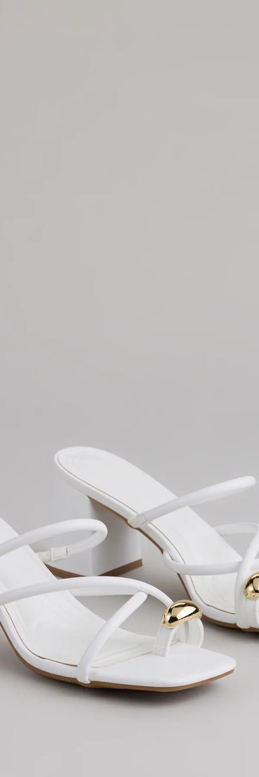 Walking Pretty Toe Ring Heels