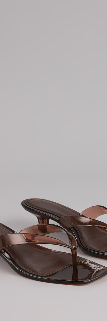 Throwback Glow Jelly Kitten Heels