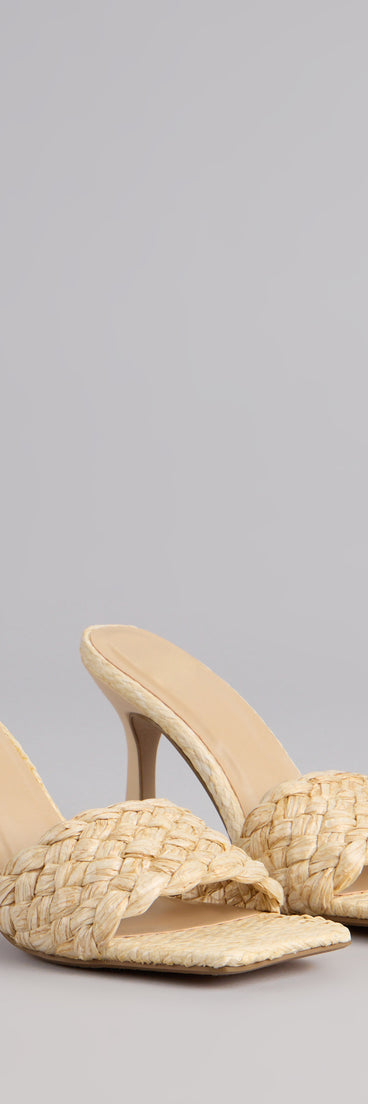 Sunny Escape Stiletto Mules