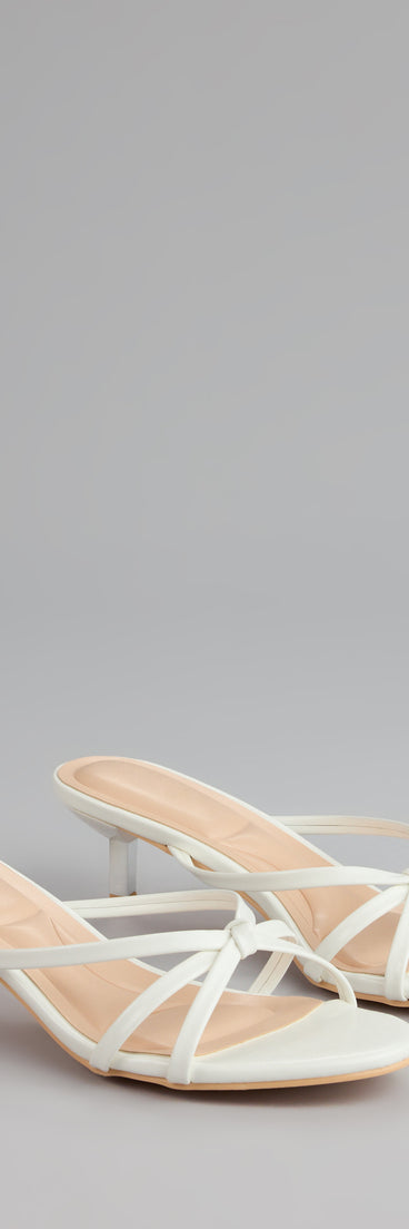 Shimmer Step Strappy Mules