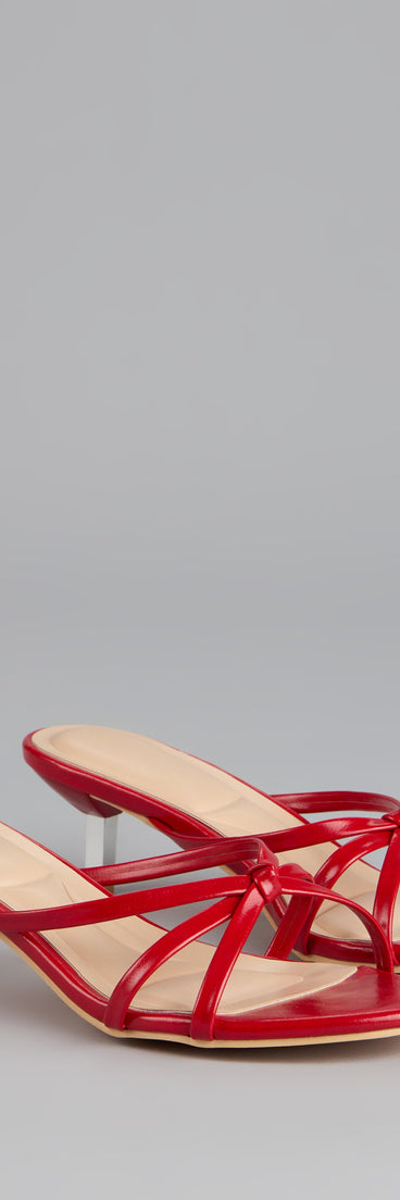 Shimmer Step Strappy Mules