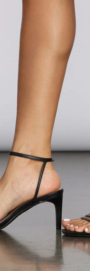 Stay Strappy Kitten Heels