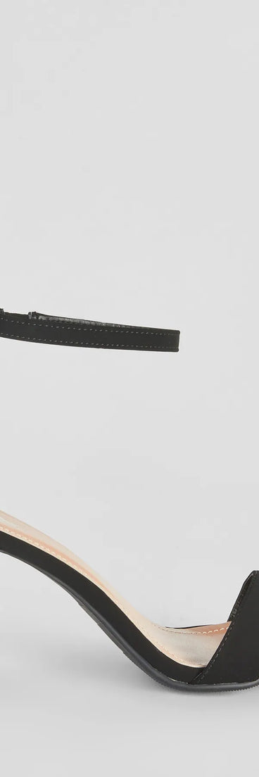 The Smooth And Sleek Block Heels in black is an elevated pick for your best outfit yet, effortlessly delivering a polished look that's sure to turn heads at any celebration.