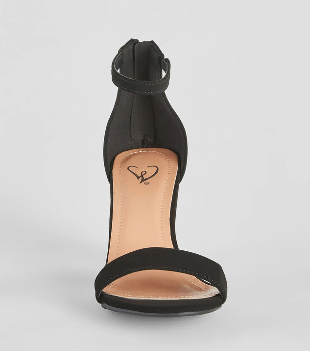 Turn heads in the Smooth And Sleek Block Heels, black heels showcasing a fresh trend or stylish detail made to elevate your full Windsor fit.