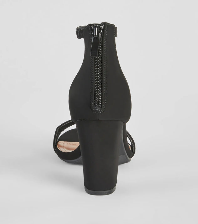 Elevate your work wardrobe with the Smooth And Sleek Block Heels in black, a versatile women's shoe perfect for the office; that combines style with comfort for seamless desk-to-dinner transitions.