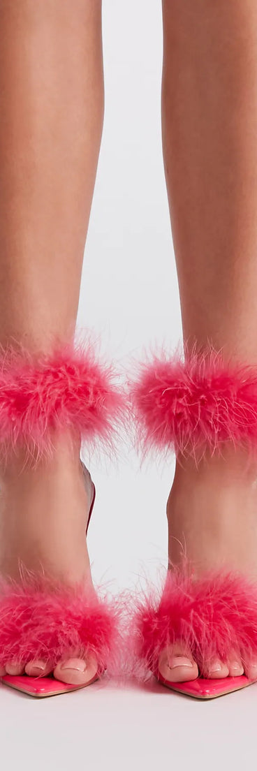 Feather Princess Marabou Stiletto Heels