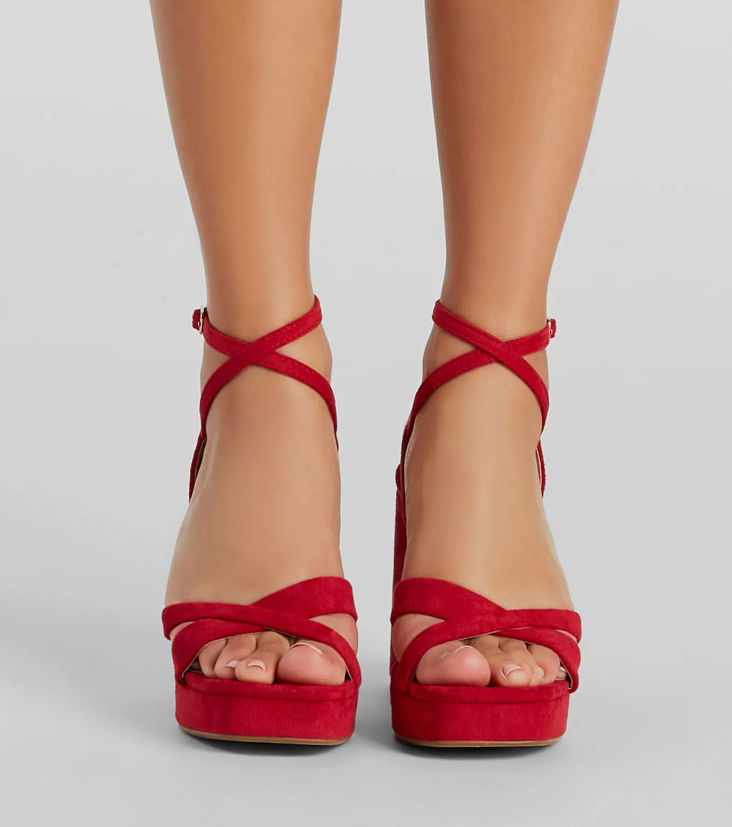 Statement Maker Strappy Platform Block Heels & Windsor