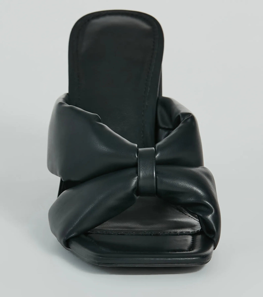 Avery Faux Leather Step in Mule