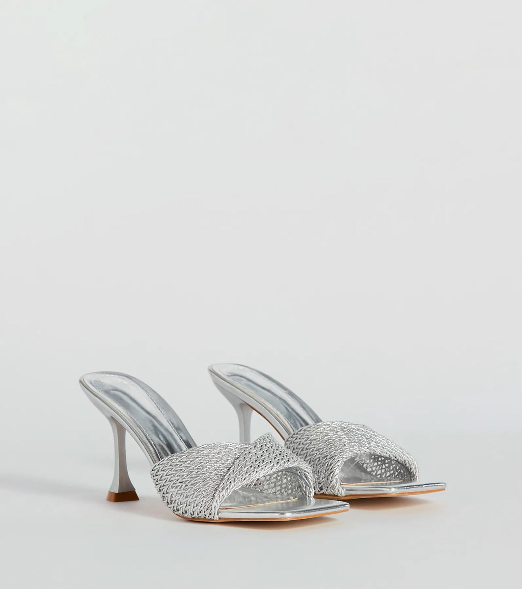 【COLOR iN ID】twisted stiletto mule Amazon.com | SHODENSE Women Pointed Toe Stiletto Mule Heels
