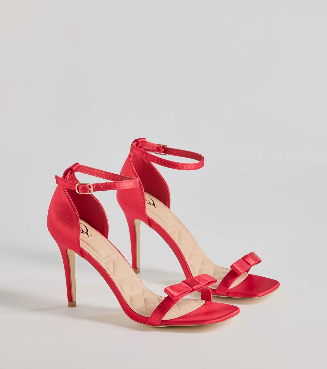 Sealed With Glam Bow Stiletto Heels | Windsor