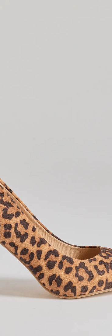 Turn heads in the Spotted Chic Leopard Print Stiletto Pumps, leopard print heels showcasing a fresh trend or stylish detail made to elevate your full Windsor fit.