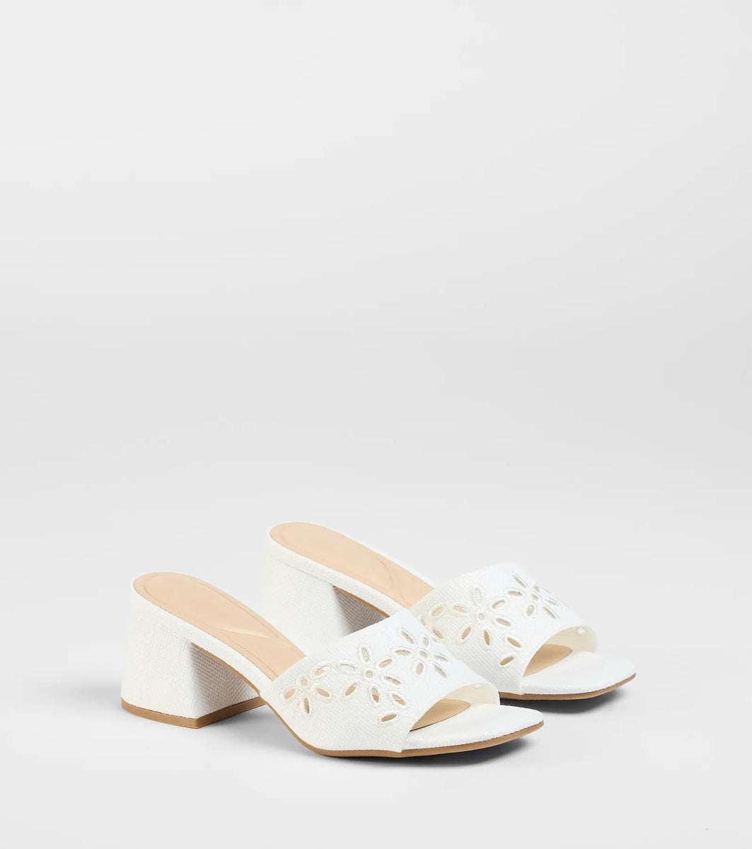 Perfect Pair Cutout Block Heel Mules | Windsor Perfect Pair Cutout Block Heel Mules | Windsor